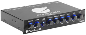 Planet Audio PEQ10 close-up of EQ knobs highlighting easy adjustability