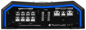 Planet Audio PL1600.4 remote subwoofer control for convenient bass tuning.