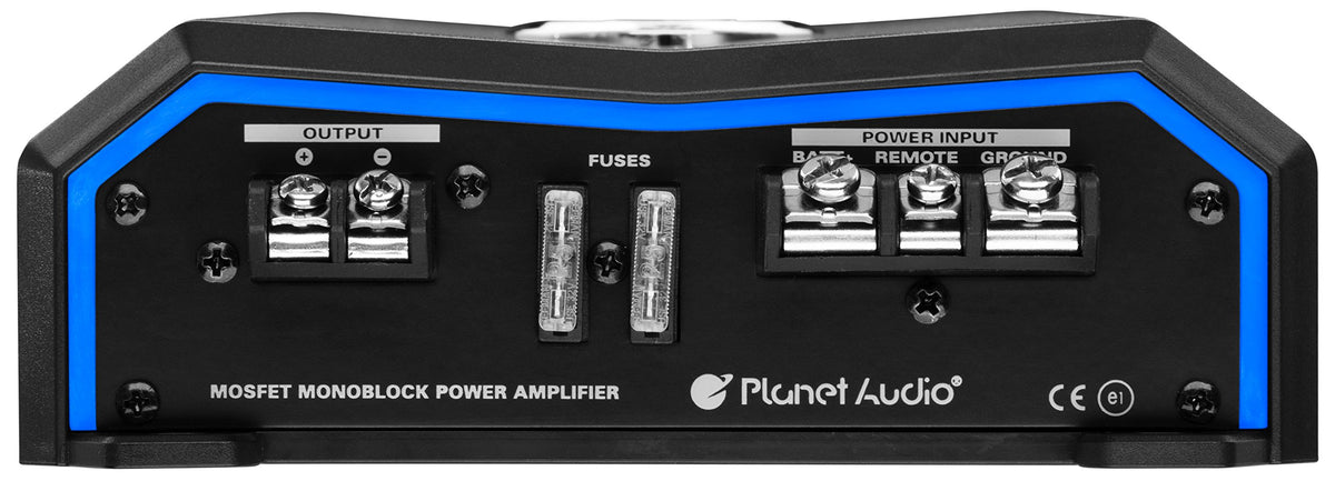 Planet Audio PL2000.1M compact amplifier fits tight installs while delivering powerful bass potential.