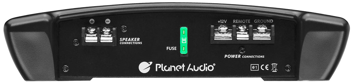 Planet Audio TR1500.1M bass boost control for customized low end.