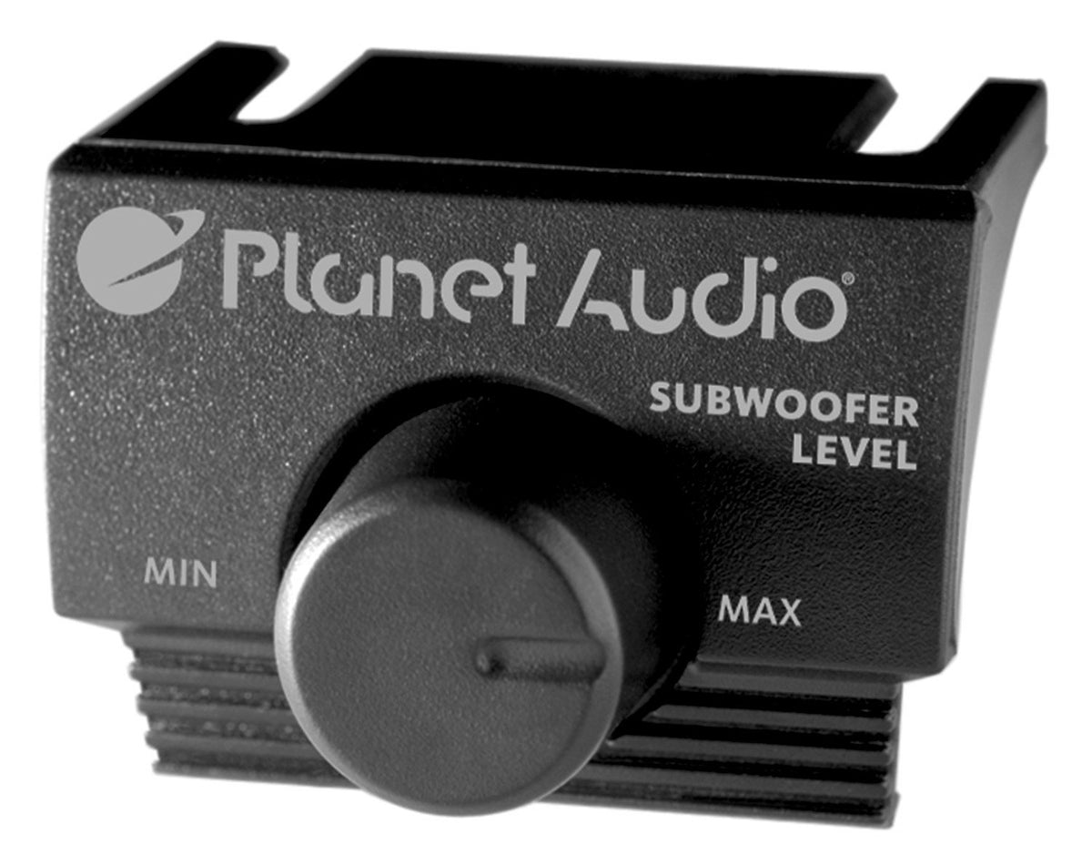 Planet Audio TR1500.1M side profile for slim trunk installation.