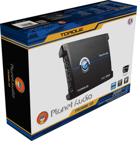 Planet Audio TR3000-1D dimensions show compact 13.20 x 9.50 x 2.13 inches.
