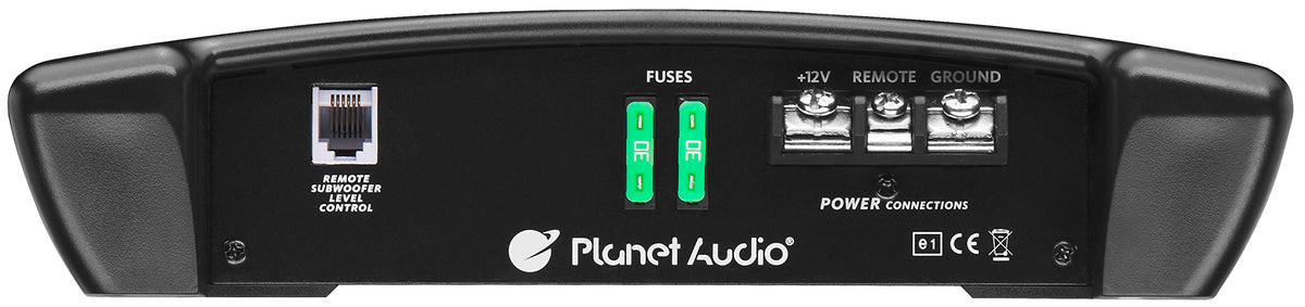 Planet Audio TR3000.1D remote subwoofer control for on-the-go bass tweaks.
