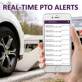 PlanetGPS Pluto driver behavior alerts track rapid acceleration and harsh braking.