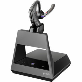Plantronics Voyager 5200 Office headset on desk enables hands-free calls