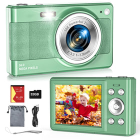 Platstudy Kids Camera 56MP photo mode captures vivid moments during adventures.