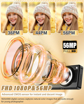 Platstudy kids camera fhd-1080p-video: smooth video capture for adventures.