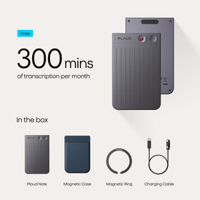 Plaud Note AI included accessories and magnetic case ready to use