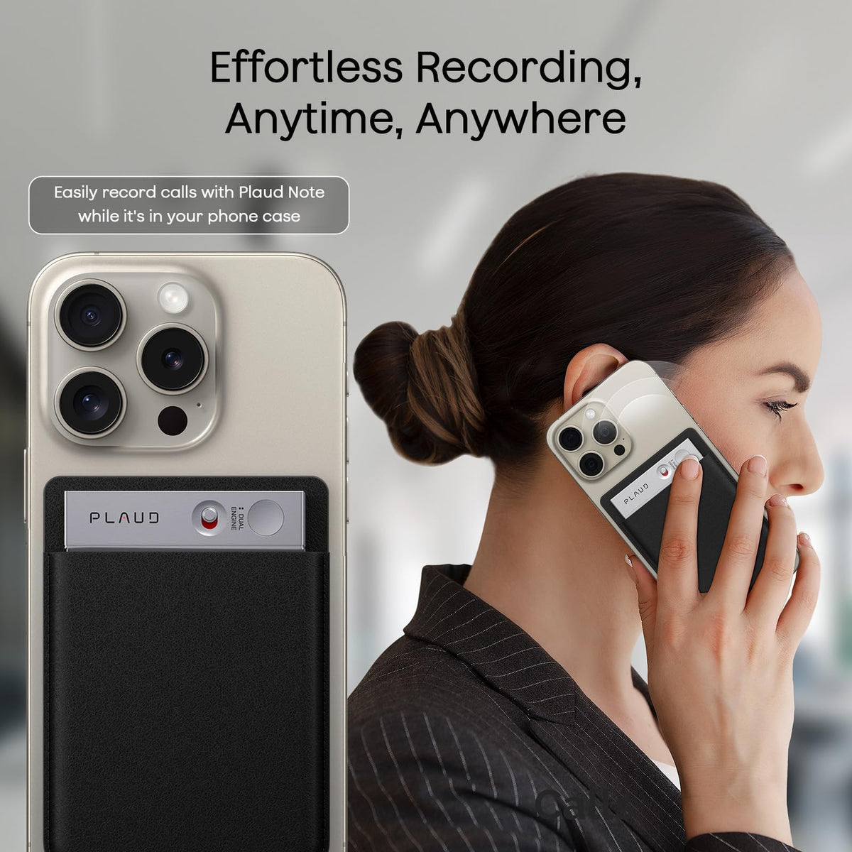 Custom-fit Plaud Note case with non-slip grip.