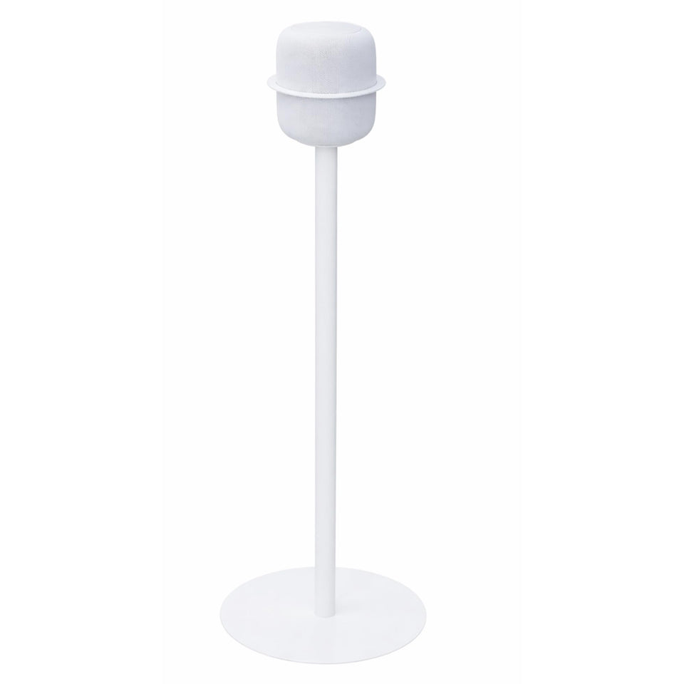 Play With NoBox HomePod stand elevates to 37-inch height for immersive listening.