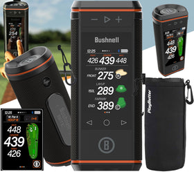 PlayBetter Bushnell Wingman HD with 3.5-inch color screen for on-course distances.