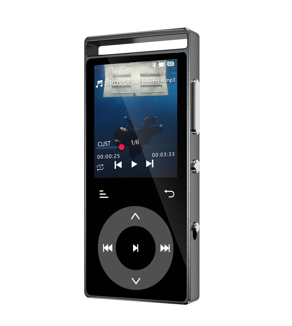 PlayerPure 90G MP3 Player with Bluetooth 5.3 for wireless listening during workouts.