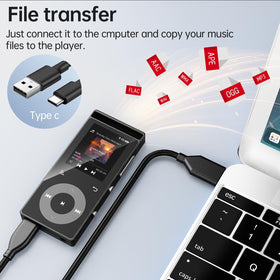 PlayerPure 90G MP3 Player compact pocket-friendly design fits anywhere.