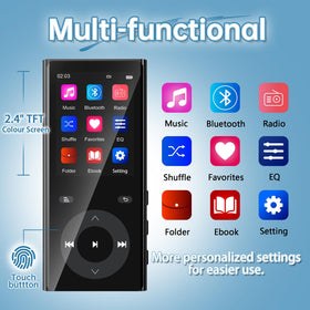 2.4-inch color screen on the PlayerPure MP3 player for easy navigation.