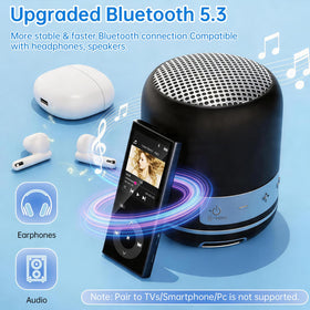 Built-in speaker on the PlayerPure MP3 player for ambient listening.