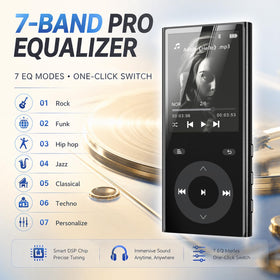 Independent equalizer on the PlayerPure MP3 player tailors sound styles for your taste.