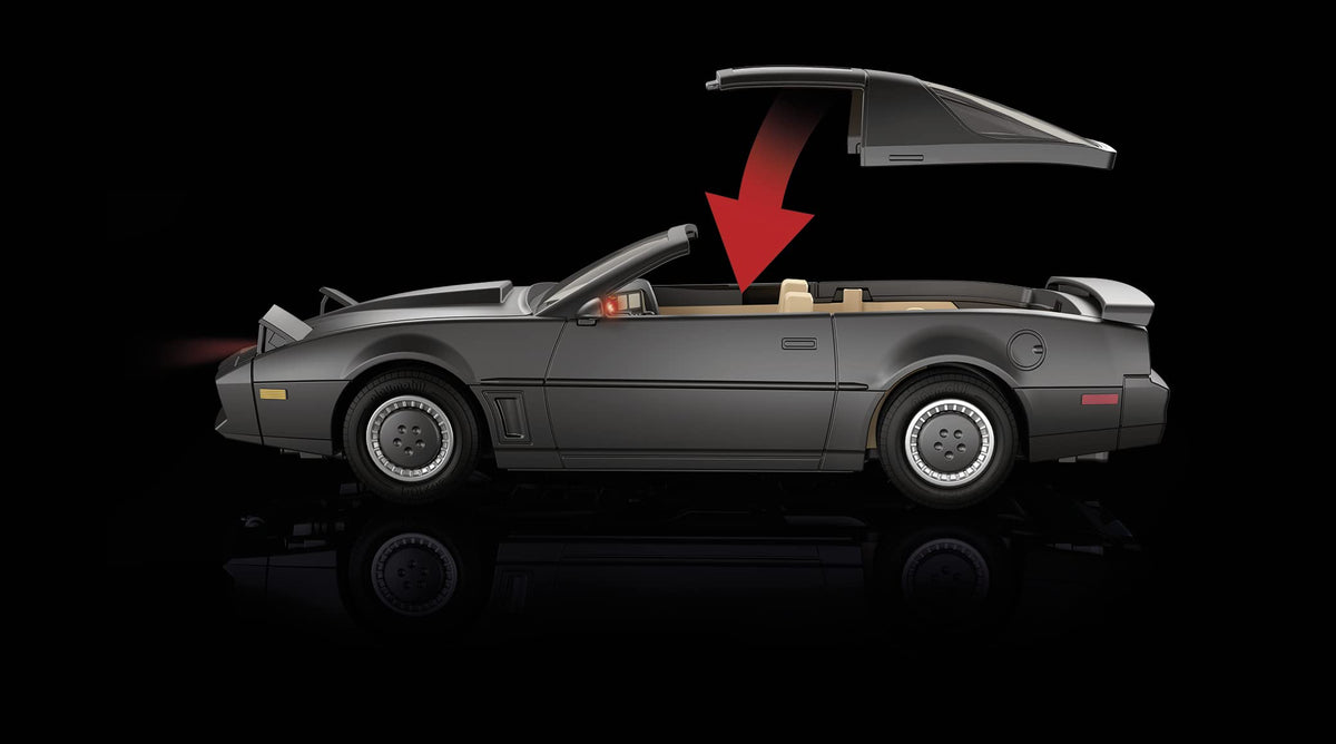 Playmobil Knight Rider K.I.T.T hood press activates iconic clips