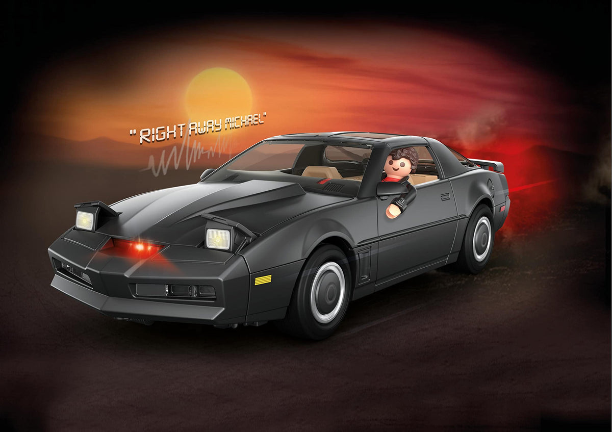 Playmobil Knight Rider K.I.T.T rear view highlights durable build