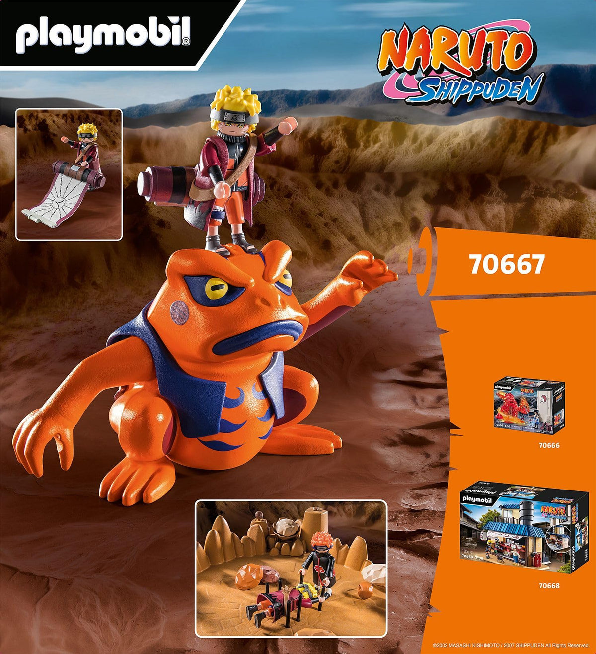 Playmobil Naruto vs Pain action pose ready for dramatic battles and storytelling.
