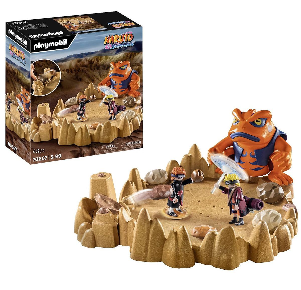 Playmobil Naruto vs Pain battle figures ready for dynamic imaginative play.