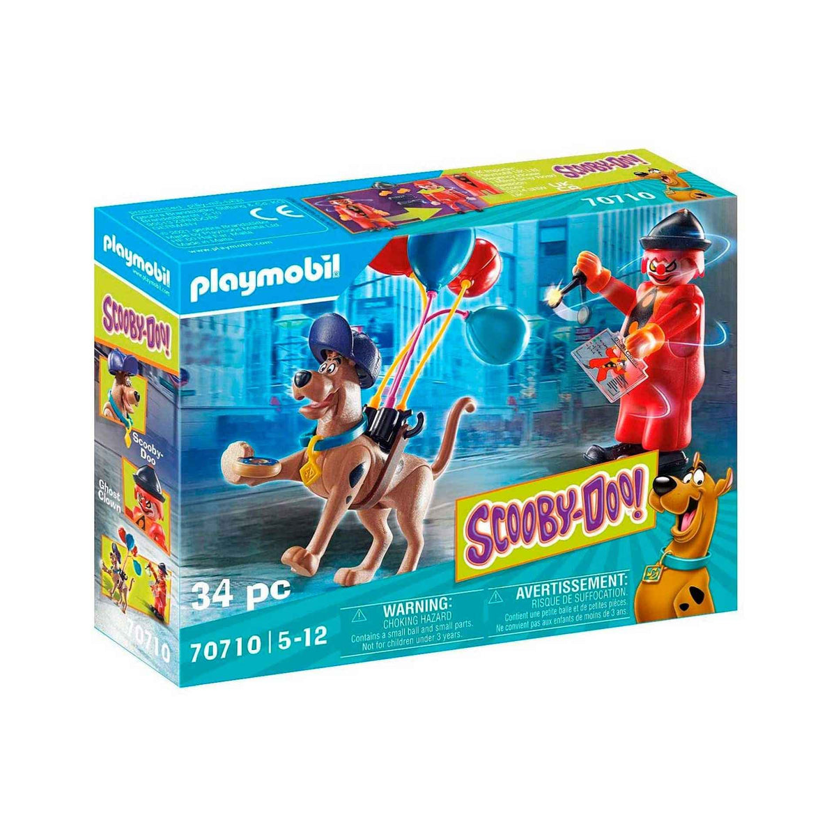Playmobil Scooby-Doo Ghost Clown under the Big Top for immersive circus mystery play.