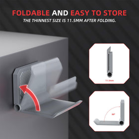Durable ABS plastic construction for daily use.