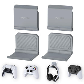 PlayVital foldable wall mount fits PS5, PS4, Xbox, and Switch.