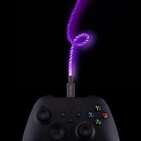 PlayVital braided USB-C LED cable designed for durability