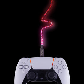 PlayVital USB-C LED cable for Switch 2 Pro with gradient lighting