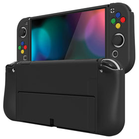 PlayVital ZealProtect soft case for Nintendo Switch OLED, easy attachment and everyday protection.