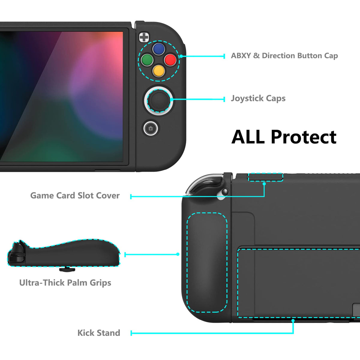 PlayVital ZealProtect soft TPU material delivers comfortable touch and reliable durability.