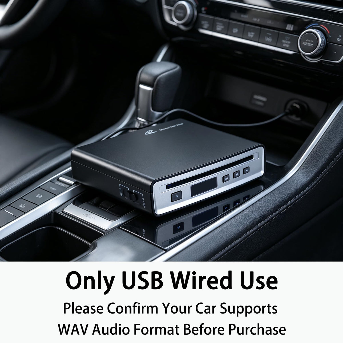 Pledei portable CD player delivers lossless sound quality through wired USB or Bluetooth.