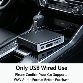 Pledei portable CD player delivers lossless sound quality through wired USB or Bluetooth.