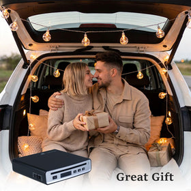 Pledei portable CD player USB-powered design offers low power consumption on long drives.