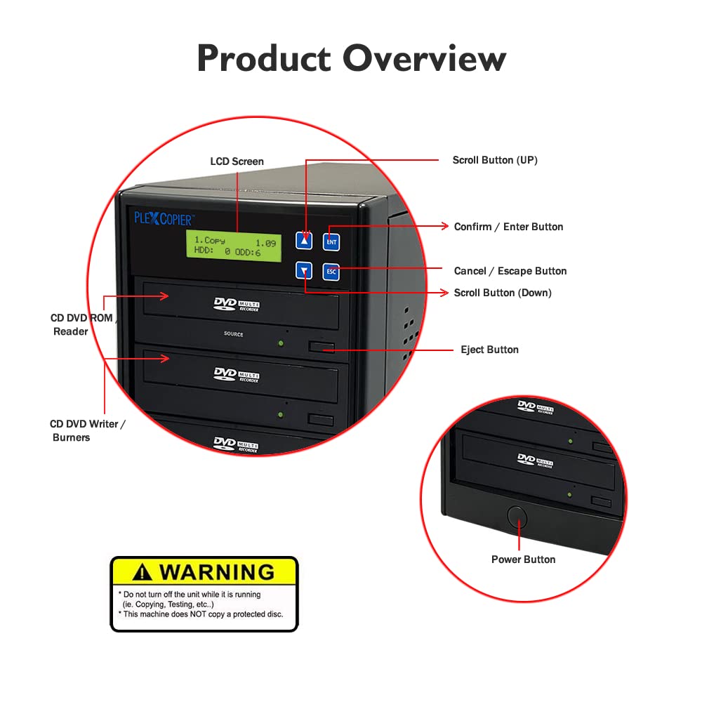 PlexCopier free copy protection feature with OptoDisc media in action.