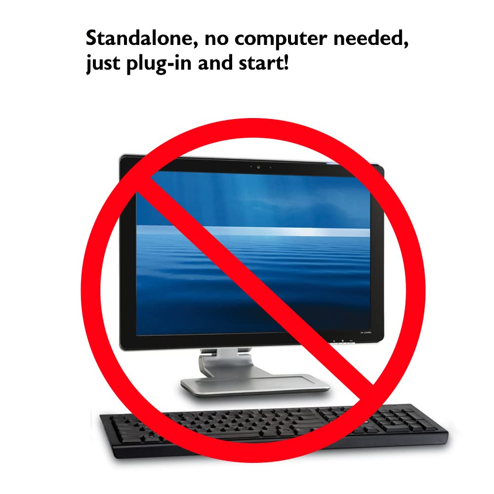 PlexCopier standalone operation display enables PC-free copying at a glance.