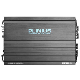 PLINIUS PHF100.4D car amplifier full-range class D for speakers and subs.