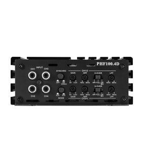 PLINIUS PHF100.4D compact dimensions fit under seat or dash for easy install.