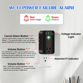 PLOJOP installed beside a freezer providing instant outage notifications
