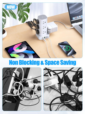 Pluackg ideal for office, dorm, travel, and home charging needs.