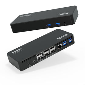 Plugable 12-in-1 docking station connects three 4K displays for multi-monitor productivity