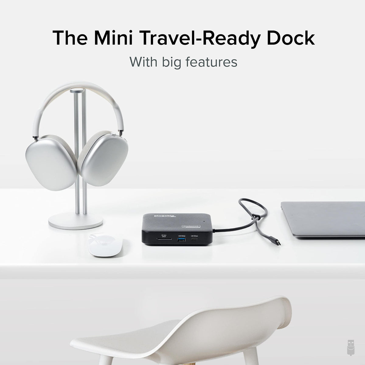 Plugable dock delivering up to 100W PD charging to the laptop