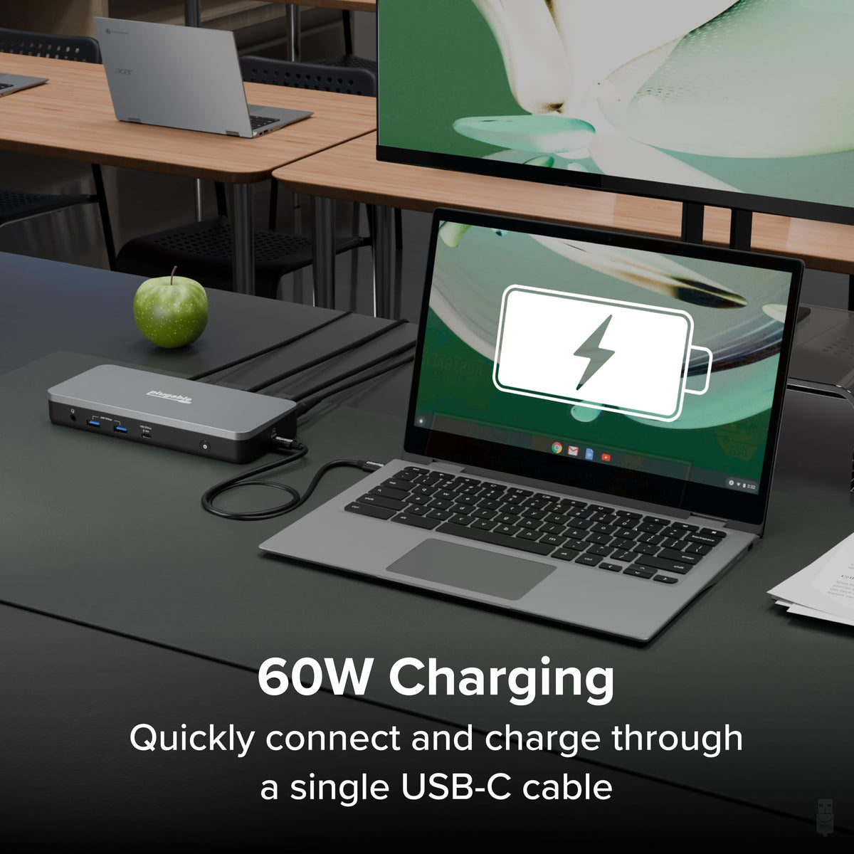 Plugable Chromebook certified docking station for ChromeOS deployments