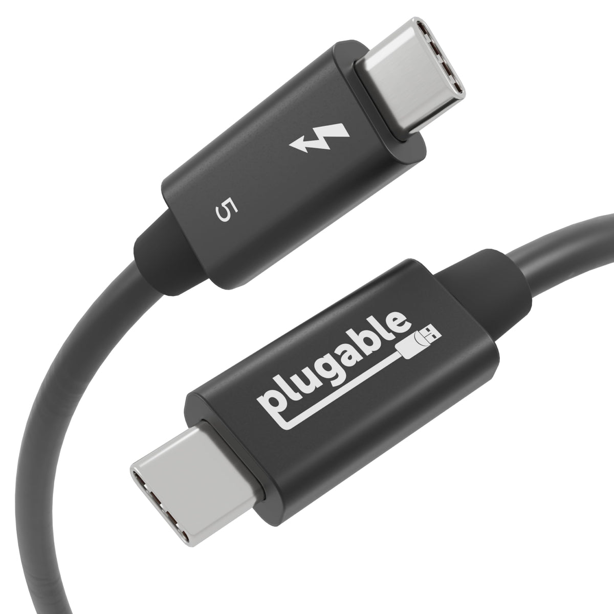 Plugable front packaging showing TBT5-240W1M and features benefit clarity