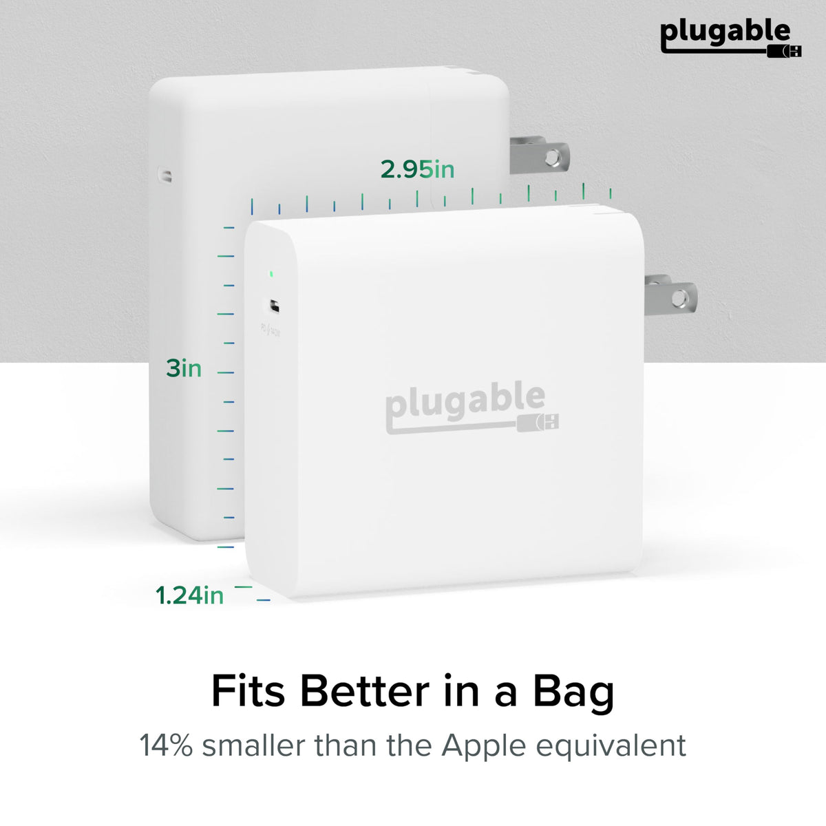 Sleek, travel-friendly Plugable GaN charger
