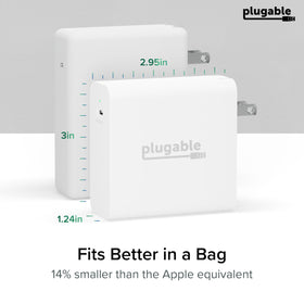 Sleek, travel-friendly Plugable GaN charger