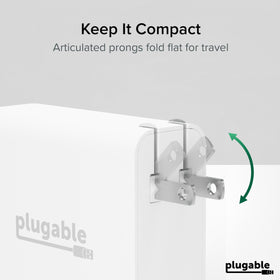 Plugable charger with 2-year warranty and reliable support