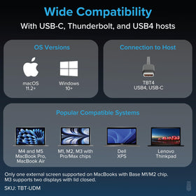Plugable TBT-UDM dock with Ethernet and audio for reliable home office setup