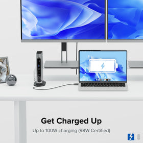 Plugable dock provides 2.5Gb Ethernet for speedy wired networking.