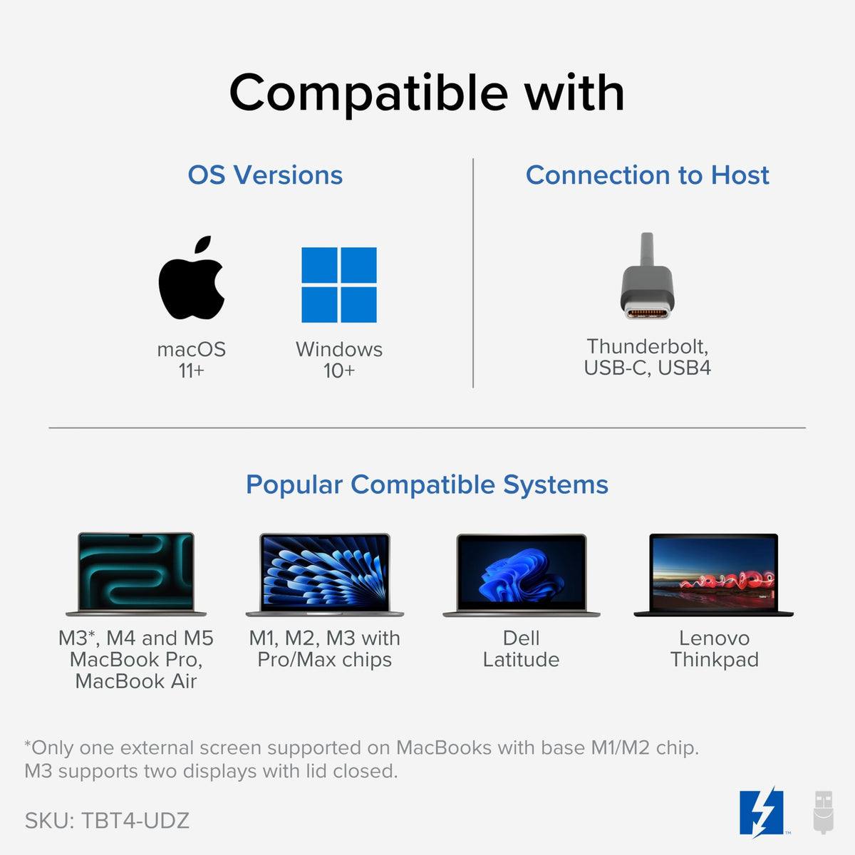 Plugable dock includes seven USB ports for peripherals and fast access.